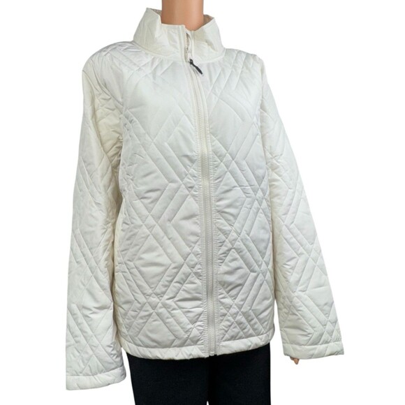Voyager XL Quilted Jacket Cream Water-Resistant Lightweight Full Zip X-Large - Picture 2 of 10